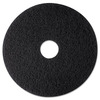 A Picture of product 970-354 3M™ High Productivity Floor Pads 7300 Low-Speed 17" Diameter, Black, 5/Carton