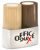 A Picture of product OFX-00057 Office Snax® Salt & Pepper Set, 4oz Salt, 1.5oz Pepper, Two-Shaker Set