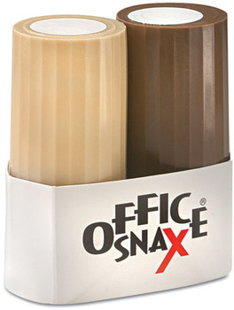 Office Snax® Salt & Pepper Set, 4oz Salt, 1.5oz Pepper, Two-Shaker Set