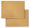 A Picture of product QRT-2307 Quartet® Cork Bulletin Board, Natural Cork/Fiberboard, 72 x 48, Aluminum Frame