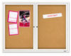 A Picture of product QRT-2364 Quartet® Enclosed Indoor Cork Bulletin Board with Hinged Doors