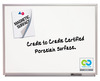 A Picture of product QRT-2544 Quartet® Total Erase® Magnetic Dry Erase Board, Porcelain, 48 x 36, White, Aluminum Frame