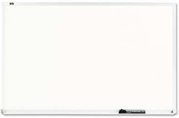 Quartet® Standard Melamine Dry Erase Board, Melamine, 96 x 48, White, Aluminum Frame