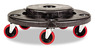 A Picture of product RCP-264043BLA Rubbermaid® Commercial Brute® Quiet Dolly, 250lb Capacity, 18 1/4 dia. x 6 5/8h, Black