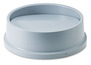 A Picture of product RCP-267200GY Rubbermaid® Commercial Untouchable® Round Swing Top Lidfor Round Waste Container, Plastic, Gray