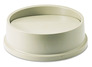 A Picture of product RCP-267200GY Rubbermaid® Commercial Untouchable® Round Swing Top Lidfor Round Waste Container, Plastic, Gray