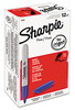 A Picture of product SAN-30003 Sharpie® Fine Tip Permanent Marker, Fine Point, Blue, Dozen