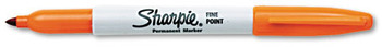 Sharpie® Fine Tip Permanent Marker, Fine Point, Orange, Dozen