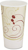 A Picture of product SLO-316SMSYM SOLO® Cup Company Paper Hot Cups in Symphony™ Design, 16oz, Beige, 1000/Carton