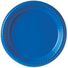A Picture of product SLO-PS95B SOLO® Cup Company Party Plastic Plates, 9", Blue, 500/Carton