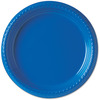 A Picture of product SLO-PS95B SOLO® Cup Company Party Plastic Plates, 9", Blue, 500/Carton