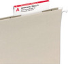 A Picture of product SMD-64910 Smead™ Viewables® Hanging Folder Tabs and Labels Complete Bulk Pack Refill, 1/3-Cut, Assorted Colors, 3.5" Wide, 100/Box