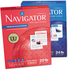 A Picture of product SNA-NMP1120PLT Navigator® Premium Multipurpose Copy Paper, 97 Bright, 20lb, 8.5 x 11, White, 500 Sheets/Ream, 10 Reams/Carton, 40 Cartons/Pallet