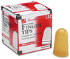 A Picture of product SWI-54032 Swingline® Rubber Finger Tips, Size 12, Medium/Large, Amber, 1/Dozen