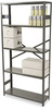 A Picture of product TNN-ESP1236MGY Tennsco 75" High Commercial Steel Shelving, 5 Shelves, 36w x 12d x 75h, Medium Gray