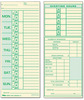 A Picture of product TOP-1259 TOPS® Time Clock Cards