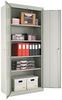 A Picture of product ALE-CM7824PY Alera® Heavy Duty Welded Storage Cabinet Assembled 78" High Heavy-Duty Four Adjustable Shelves, 36w x 24d, Putty