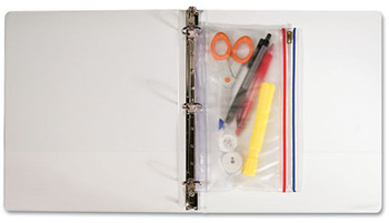 Angler's Zip-All Ring Binder Pocket, 6 x 9 1/2, Clear