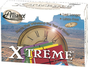 Alliance® X-treme™ File Bands, #117B, 7 x 1/8, Black, Approx. 175 Bands/1lb Box