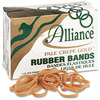 A Picture of product ALL-20645 Alliance® Pale Crepe Gold® Rubber Bands, Size 64, 3-1/2 x 1/4, 1lb Box