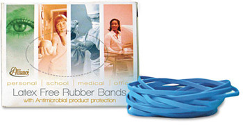 Alliance® Antimicrobial Latex-Free Rubber Bands, Sz. #33, 3-1/2 x 1/8, 1/4lb Box