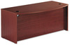 A Picture of product BSH-WC36746 Bush® Series C Bow Front DeskShell Series C, Mahogany