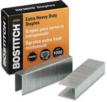 Stanley Bostitch® Heavy-Duty Staplesfor B380HD-Blk Auto 180 Stapler, 1 000/Box