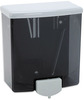 A Picture of product BOB-40 Bobrick Surface-Mounted Liquid Soap Dispenser, 40oz, Black/Gray