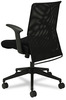 A Picture of product BSX-VL571VB10 HON® VL702 Mesh High-Back Task Chair Supports Up to 250 lb, 18.5" 23.5" Seat Height, Black