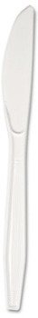 Boardwalk® Full-Length Polystyrene Cutlery, Knife, White, 1000/Carton