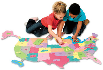 Creativity Street® WonderFoam® Giant U.S.A. Puzzle Map, 73 Pieces