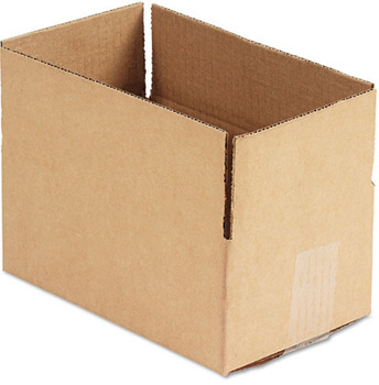 Fixed-Depth Shipping Boxes, Regular Slotted Container (RSC), 10" x 6" x 4", Brown Kraft, 25/case