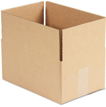 Fixed-Depth Shipping Boxes, Regular Slotted Container (RSC), 12" x 8" x 6", Brown Kraft, 25/Case.