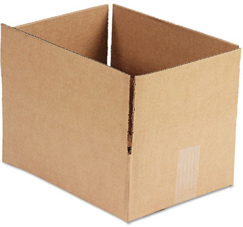 Fixed-Depth Shipping Boxes, Regular Slotted Container (RSC), 12" x 9" x 4", Brown Kraft, 25/Case
