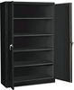 A Picture of product TNN-J2478SUBK Tennsco Assembled Jumbo Steel Storage Cabinet, 48w x 24d x 78h, Black