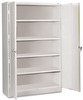 A Picture of product TNN-J2478SULGY Tennsco Assembled Jumbo Steel Storage Cabinet, 48w x 24d x 78h, Light Gray
