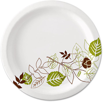 Dixie Ultra® Paper Plate with Soak Proof Shield®.  10-1/16" Diameter.  Pathways™ Design.  125 Plates/Sleeve.