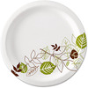A Picture of product DXE-UX9PATHPB Dixie® Pathways® Mediumweight Paper Plates, 8 1/2", Dispenser Box, WiseSize, 600/Carton