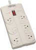 A Picture of product TRP-TLP808 Tripp Lite Protect It!™ Eight-Outlet Surge Suppressor, 8 Outlet, 8ft Cord, 1440 Joules