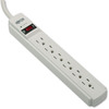 A Picture of product TRP-TLP604 Tripp Lite Protect It!™ Six-Outlet Surge Suppressor, 6 Outlet, 4ft Cord, 790 Joules