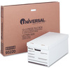 A Picture of product UNV-95220 Universal® Medium-Duty Easy Assembly Storage Box Letter Files, White, 12/Carton