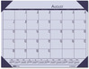 A Picture of product HOD-012573 House of Doolittle™ EcoTones® 100% Recycled Academic Desk Pad Calendar 18.5 x 13, Orchid Sheets, Cordovan Corners, 12-Month (Aug to July): 2024-2025