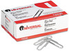 A Picture of product UNV-72230 Universal® Paper Clips #1, Nonskid, Silver, 100 Clips/Box, 10 Boxes/Pack