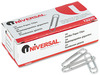 A Picture of product UNV-72210 Universal® Paper Clips #1, Smooth, Silver, 100 Clips/Box, 10 Boxes/Pack, 12 Packs/Carton