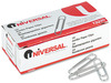 A Picture of product UNV-72240 Universal® Paper Clips Jumbo, Nonskid, Silver, 100 Clips/Box, 10 Boxes/Pack