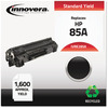 A Picture of product IVR-E285A Innovera® E285A Toner Cartridge Remanufactured Black Replacement for 85A (CE285A), 1,600 Page-Yield