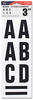 A Picture of product COS-098132 COSCO® Letters, Numbers & Symbols, Adhesive, 3", Black