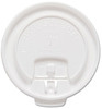 A Picture of product SLO-DLX10R SOLO® Cup Company Lift Back & Lock Tab Cup Lids For Trophy® Insulated Thin-Wall Foam Hot/Cold Cups, Fits 10oz Cups, White, 2000/Carton