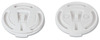 A Picture of product SLO-DLX10R SOLO® Cup Company Lift Back & Lock Tab Cup Lids For Trophy® Insulated Thin-Wall Foam Hot/Cold Cups, Fits 10oz Cups, White, 2000/Carton