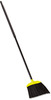 A Picture of product RCP-638906BLA Rubbermaid® Commercial Jumbo Smooth Sweep Angled Broom, 46" Handle, Black/Yellow, 6/Carton